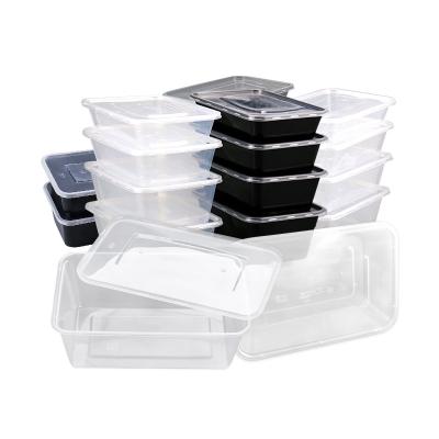 China Viable Disposable Take Away Plastic Food Packaging Lunch Box 28oz Meal Prep Container Bento Box With Lid for sale