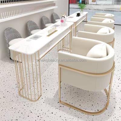 China Modern hot marble new products marble manicure nail table china beauty salon equipment nail top table for gold supplier for sale