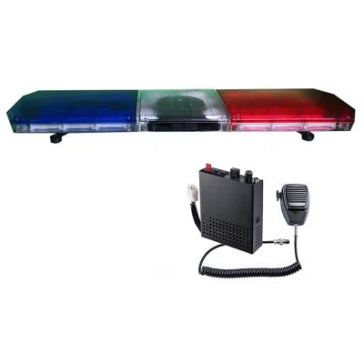 China Bar Warning Light Alarm LED Ambulance Roof Top Mount Red And Blue Normal 12V DC Police Led Light Bar for sale