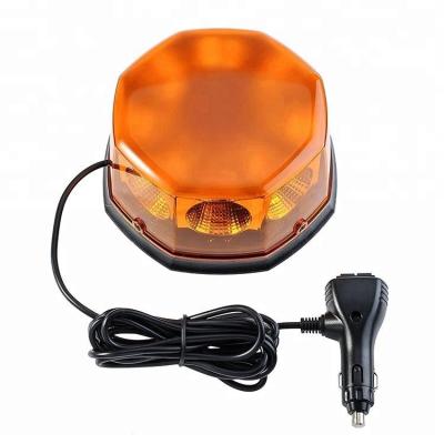 China High COB 40W PC 2018 Vehicle Strobe Light 12V Amber Rotating Beacon Light for sale