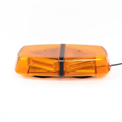 China PC+Aluminum 40W Amber Mini LED Emergency Beacon Light Bar Emergency Warning Lights For Trucks for sale