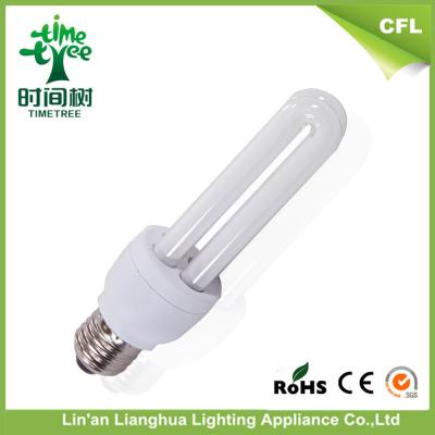 China Double U Shaped Small Fluorescent Light 15W T4 Energy Saver Lamp For Livingroom for sale