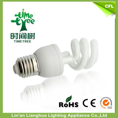 China Halogen Half Spiral Energy Saving Incandescent Light Bulbs CFL With Warm White for sale