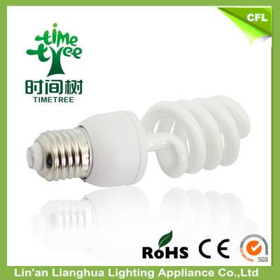 China Super Compacte 23W Witte en Warme Witte Openlucht Spiraalvormige Energie - besparingen Gloeilampen Te koop