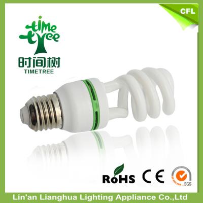 China Household 15W 9mm Energy Saving Compact Fluorescent Light Bulbs With Glass Tube for sale