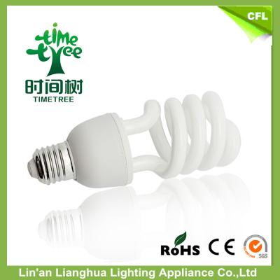 China Half Spiral 18W T3 Energy Efficient Incandescent Light Bulbs CRI > 80 for sale