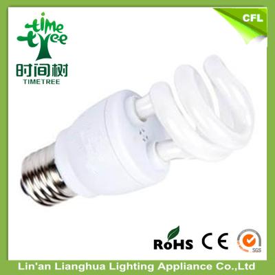 China Half Spiral Energy Saving Light Bulbs 20W 6500K Daylight 3000H Halo Lighting Fixture for sale