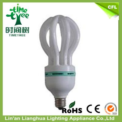 China Celling Flower Shaped Lamp 85W T4 3000H Lotus CFL Fluorescent Light Bulbs for sale