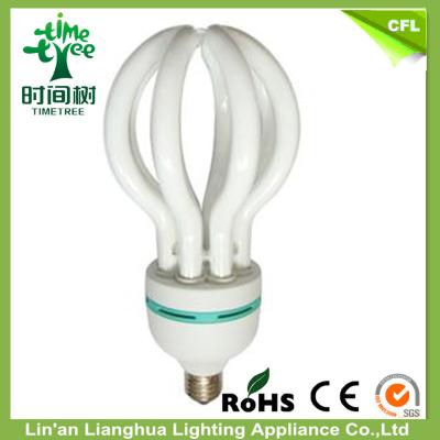 China Super Brightness T5 85W Lotus CFL Energy Saver Light Bulbs With Nature White 4000K for sale