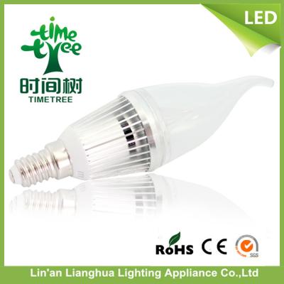 China Energy Efficient Household 220V 5 W LED Candle Light Bulbs E14 With ISO9001 for sale