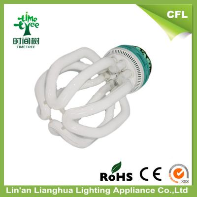 China Tri tubo de vidro de poupança de energia da cor 65W 75W 85W CFL com meia forma de Lotus à venda