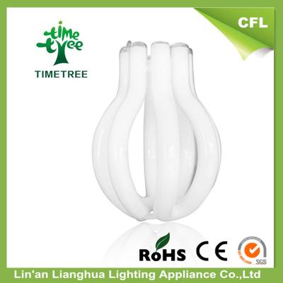 China Custom Pure Tricolor Half / Full Spiral Lotus CFL Bulb 2700k 4000k 6500k for sale