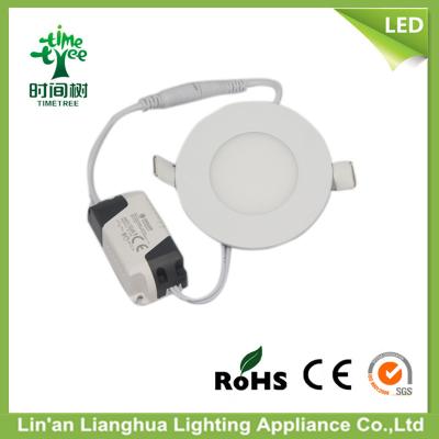 China High Performance 240lm 3 Watt Round LED Panel Downlight 6500K White for sale