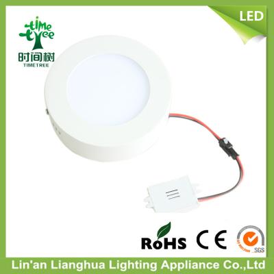 China Household 6W LED Flat Panel Light Round With Warm White 2700K CRI 80 for sale