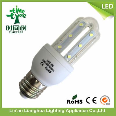 China 3W - 32W 4u B22 LED Corn Bulb Daylight Warm White 215 lm SGS / ISO9001 for sale