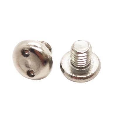 China Pan Stainless Steel Clutch Head one way anti tamper proof snake eye security theft security screw manufacturer for sale