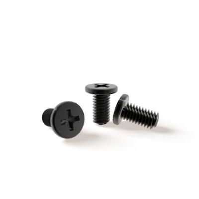 China Black Building 4-40 Stainless Steel 6-32 8-32 10-32 Screw Around Thin Head Cross Machine Screw For Computer Watch for sale