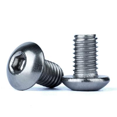 China Pan Gr 4.8 ISO7380 Carbon Steel SUS Hexagon Socket Flat Head Machine Screw for sale