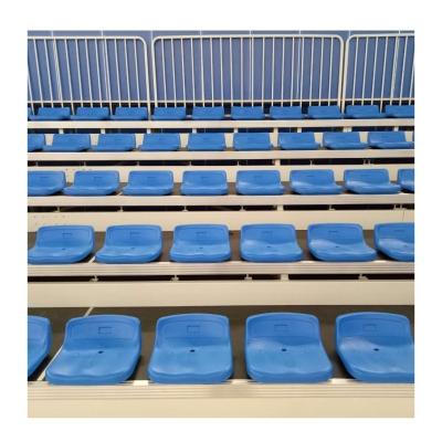 China Manually operated Telescopic bleachers plastic low backrest stadium seat indoor activity sports rest chair gym bleacher Customize for sale