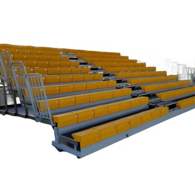 China Low Price Telescopic bleachers plastic no-backrest stadium seat indoor activity sports rest chair gym bleacher Customize for sale