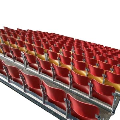 China Outdoor Stadium Dismountable Performance  Grandstand Racing Stand Metal Bleachers Stand With Plastic Seats For Outdoor Stadium for sale