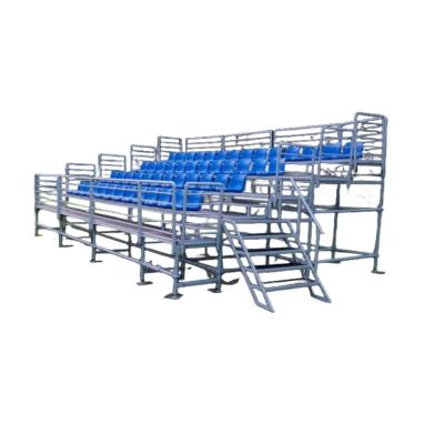 China Outdoor Stadium Outdoor Stadium Dismountable Sports Grandstand Metal Bleachers Stand With Plastic Seats For Sports Events for sale