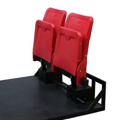 China Outdoor Stadium Easy install stadium bleacher seat Foldable backrest demountable tribune seating Grandstand Aluminum Bleachers Seating for sale