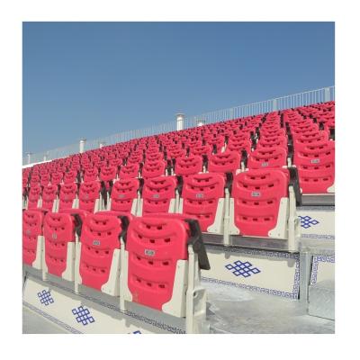 China Outdoor Stadium Easy install stadium bleacher seat Foldable backrest demountable tribune seating Grandstand Aluminum Bleachers Seating for sale