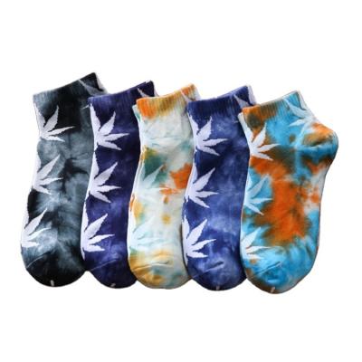 China Sustainable Tie Dye Socks Wholesale Cotton Tie Dye Socks Sports Tiedye Dyed Socks for sale