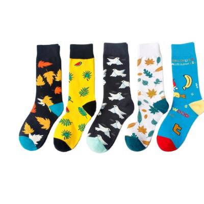 China Funny Stockings Wholesale QUICK DRY Men's Anime Socks Hip Hop Cartoon Tube Socks Knitting Calcetines Socks for sale