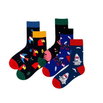 China QUICK DRY Customized Sport Stocking Design Happy Cartoon Socks Cotton Cartoon Socks for sale