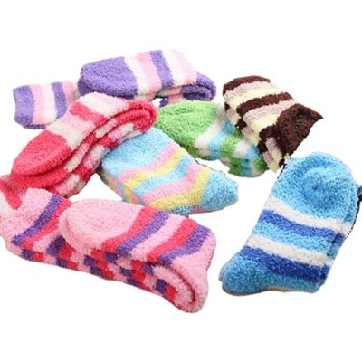 China Wholesale Breathable Coral Velvet Middle Food Socks Fuzzy Socks Thickened Warm Home Fashion Socks for sale