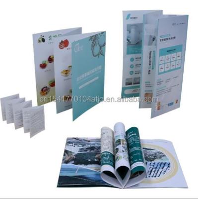 China paper & Cardboard Free Sample Factory Cheap Colored Mini Booklet Print Clothing Brochure Custom Bulk Cosmetics Insect Brochure Printing Service for sale