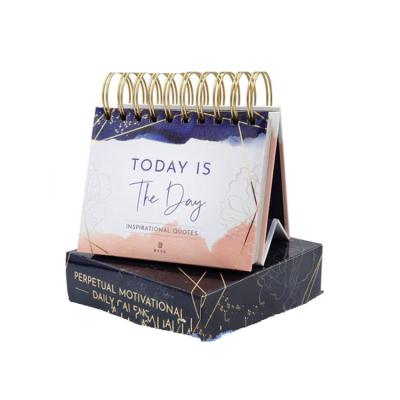 China paper & Cheap Luxury Cardboard Factory Table Stand Custom Office Desk 365 Days Promotion Inspiration Pray Dedicate New Grateful Daily Calendar for sale