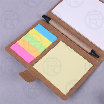 China paper & Cardboard Making Supplier Custom Cheap Branded Office Personalized Sticky Notes Set With Pen Stick It Notes Pad Notepads Book Set for sale