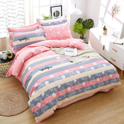 China Anti-Static Cheap 3pcs Microfiber Polyester Winter Printed Quilt Bed Cover Bedding Set for sale