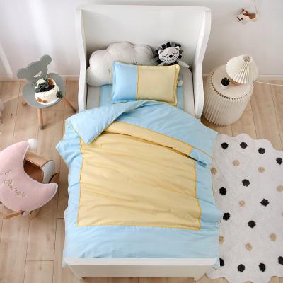 China Anti-static solid color all around special quilt children's kindergarten cotton quilt protective sheet pillowcase for sale