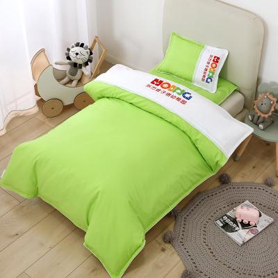 China Anti-Static 100% cotton children's quilt cover sheet pillowcase kindergarten children's nap quilt for sale