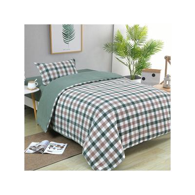 China Thread Dyed Washed Cotton Manufacturer Carefully Make Washed Yarn Dyed Cotton Bedding Set for sale