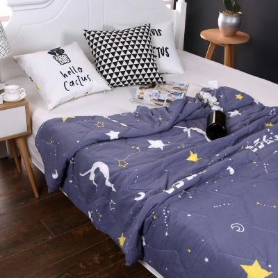 China Sustainable Washed Cool Cotton Summer Comforter Cover Soft Cozy Summer Quil for sale