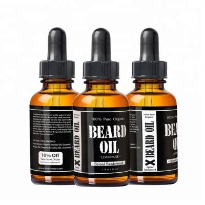 China White Matt Essential Beard Oil Bottle Labels PE Printing Waterproof Vinyl Custom Adhesive Private Label for sale