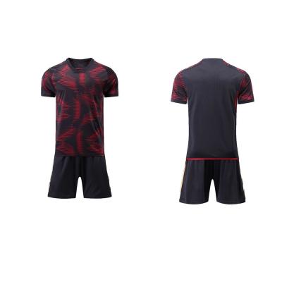 China New Quick-drying Club Team Cheap Football Uniform Adults Kids Short Sleeve Custom Jerseys OEM Mens Soccer Shorts Kits for sale