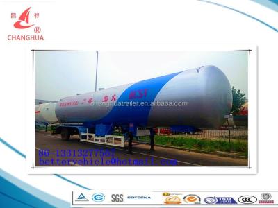 China Truck Trailer 32 m3 / 36.2 m3 / 41 m3 / 45 m3 / 56.2 m3 / 59 m3 LPG Liquefied Petroleum Gas Tanker Semi Tractor Trailer for sale