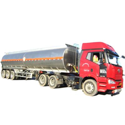 China Specifications of Truck Trailer Vacuum Tanker Truck for Oil Petro Diesel Gasoline Transportation Made of Aluminum with 40000 Liters Three Axles H65 for sale