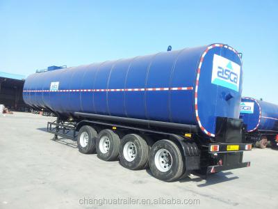 China Truck Trailer 56CBM Bitumen / Tank Semi Trailer Launch for sale