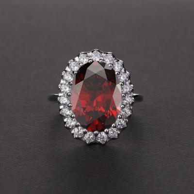 China Cubic Oval Starling S925 Sterling Silver Ring High Carbon Diamond Rings From China Factory FASHION Seller for sale