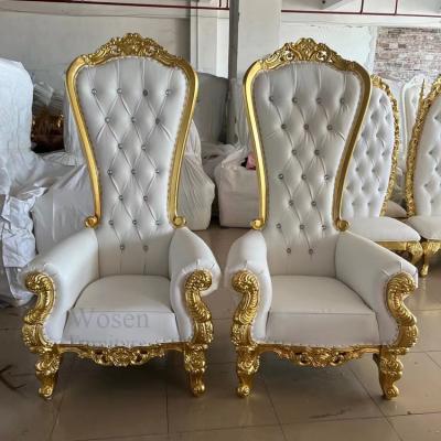 China EUROPEAN Event King Bride and Groom Royal Throne Rental Chair for sale