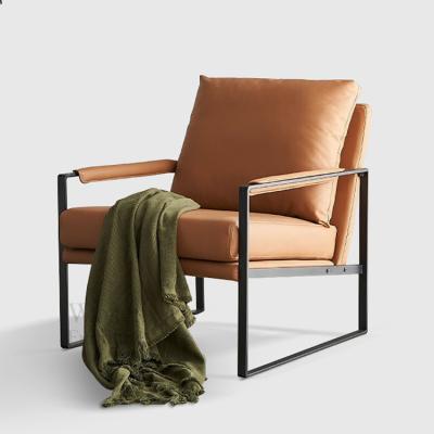 China Adjustable (Other) wosen furniture factory modern metal leg armchair home used lounge chair for sale