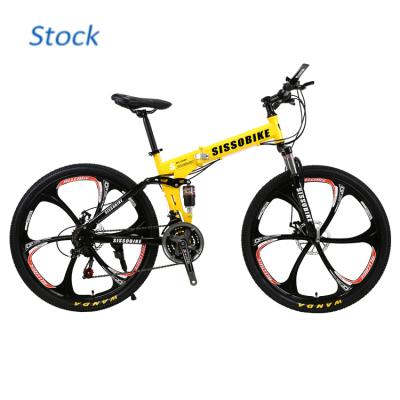 Chine High quality double disc brake steel bicycle 26 inch folding mountain bike mountain bike folding bicycle on sale à vendre