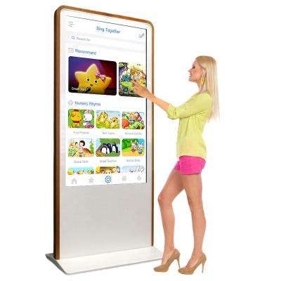 China Indoor 55 inch floor display stand lcd commercial advertising display kiosk touch screen lcd tv billboard for sale